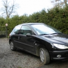 Donne voiture peugeot 206 noir 